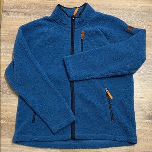 Cloudveil Men’s Blue Lightweight Sherpa Jacket high neck Size XL